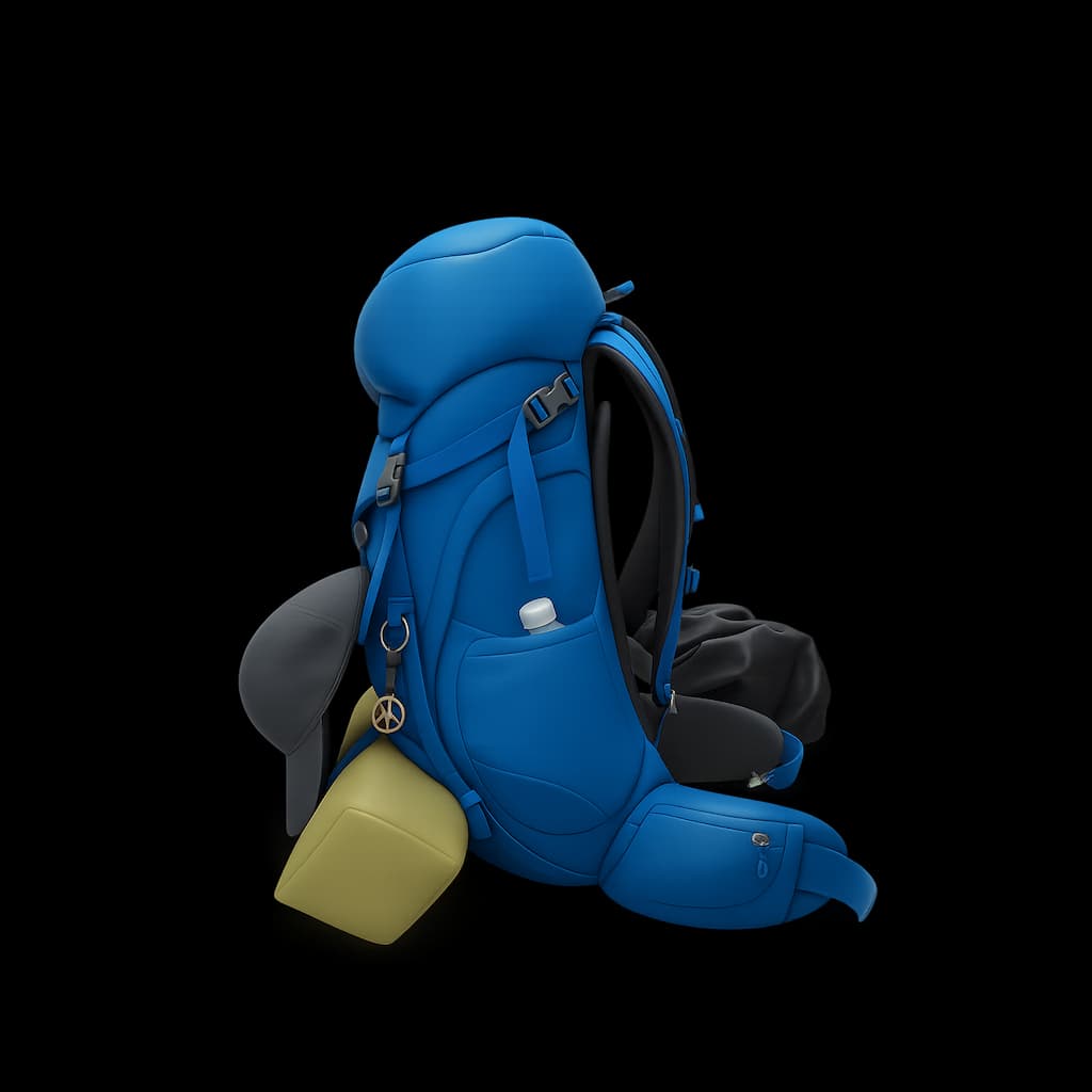 Backpack with gear